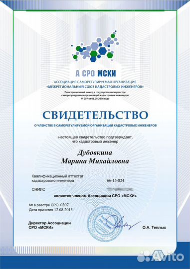 Кадастровый инженер (все виды кадастровых работ)