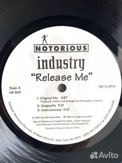 Deep House: Industry – Release Me LP US 94 MT