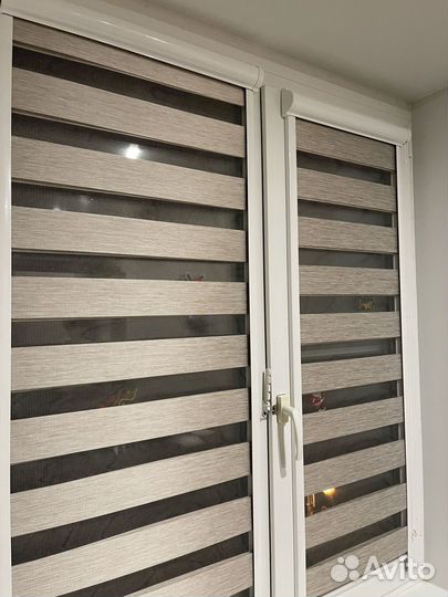 Рулонные шторы зебра