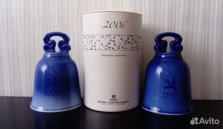 Колокольчики Royal Copenhagen фарфор винтаж