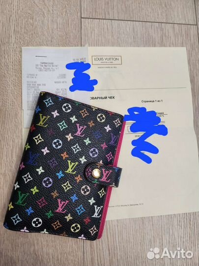 Обложка и мини-блокнот louis vuitton