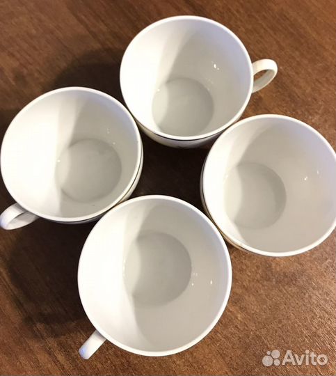 Чайные чашки СССР красный фарфорист