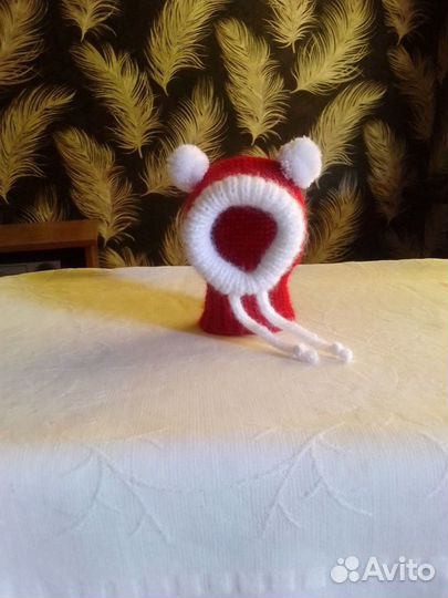 Шапка вязанная для собак мелких пород и кошек