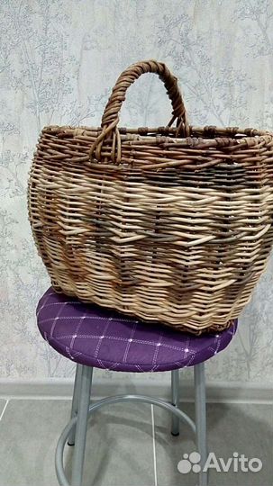 Корзина плетеная большая