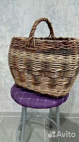 Корзина плетеная большая