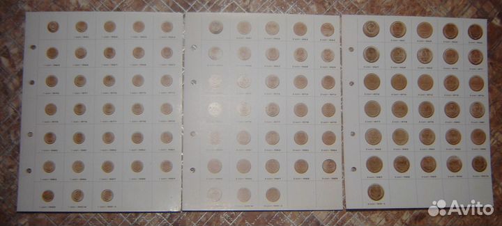 Наборы 1,2,3,5,10,15 и 20 копеек СССР