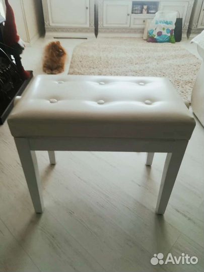 Банкетка для пианино dekko JR-40-1 WH