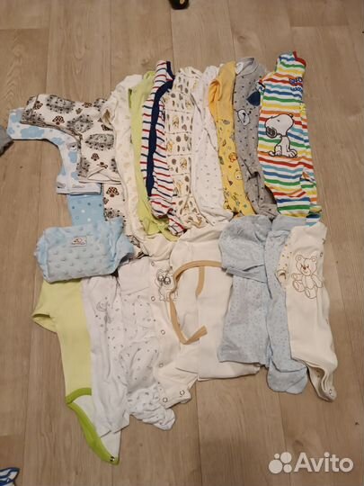 Вещи пакетом на мальчика 0-12