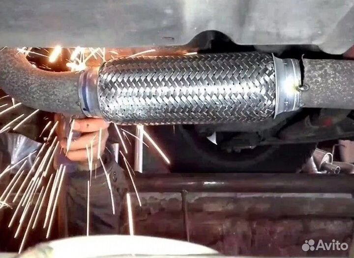 Ремонт гофры глушителя Audi Q5 I Рест.2012-17