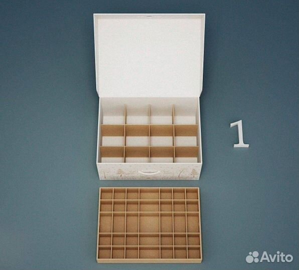 Коробка для хранения елочных игрушек №3 для шаров