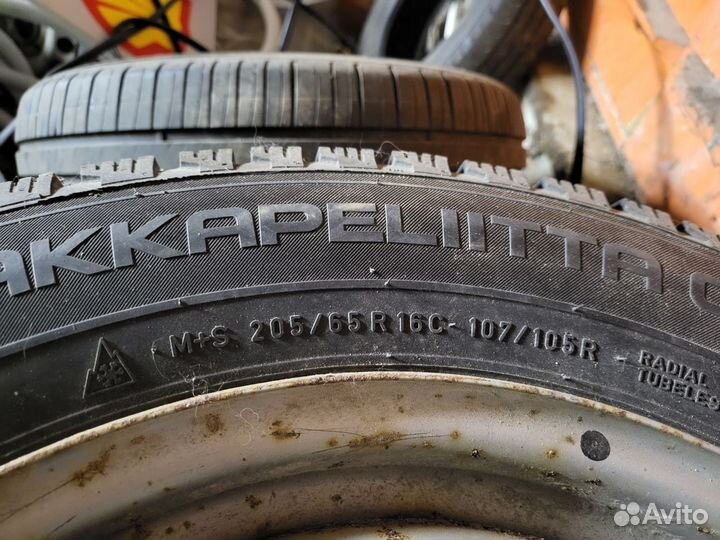 Зимняя шипованные 205/65 r16 на дисках комплект