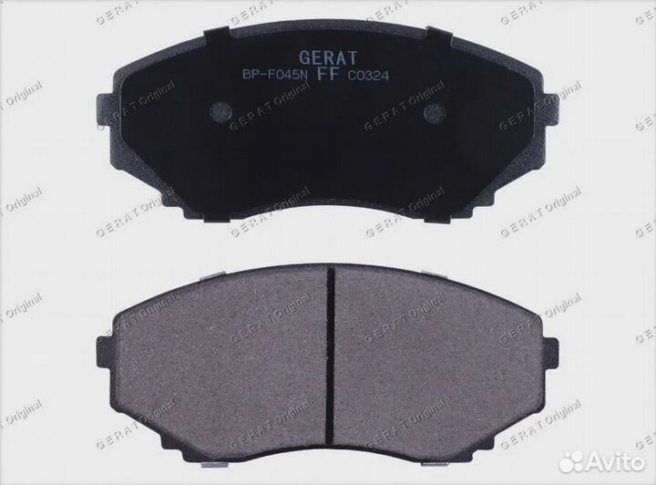 Тормозные колодки Gerat BP-F045N (передние) Normal