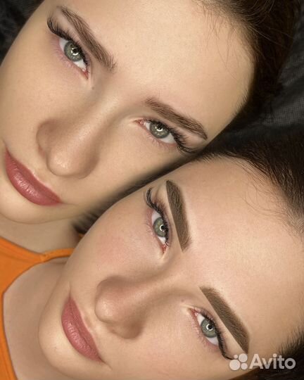 Перманентный макияж бровей губ и век татуаж