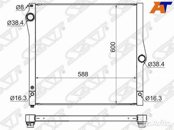 Радиатор BMW X5, BMW X5 E70 06-13, BMW X6, BMW X6