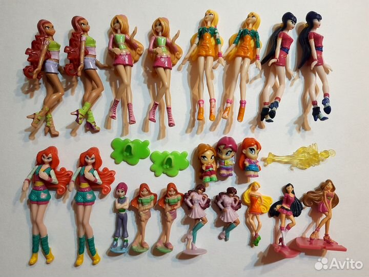 Фигурки винкс, друзья ангелов, барби