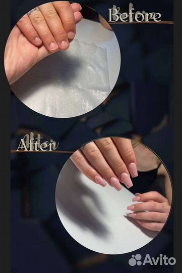 Маникюр наращивание ногтей