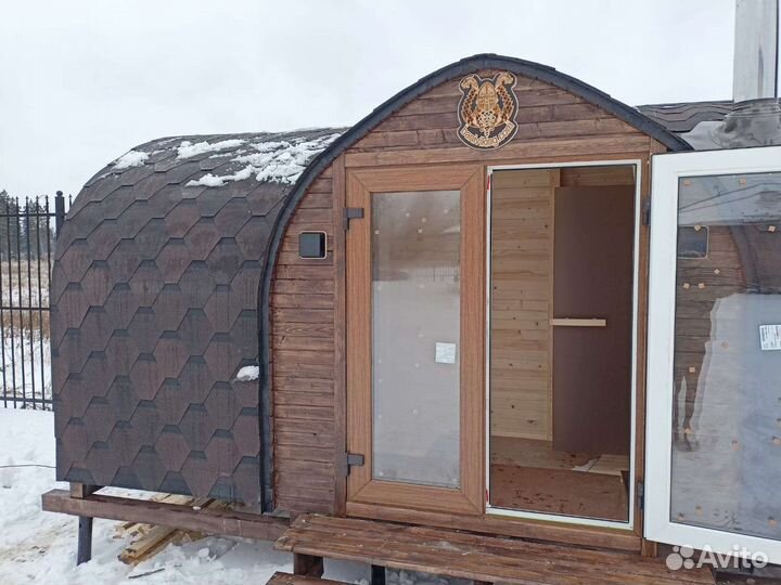 Баня бочка Квадро