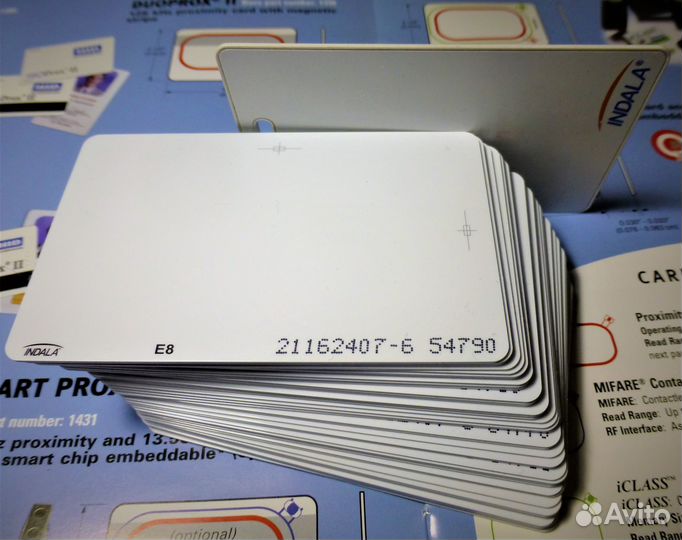 Тонкие карты доступа стандарта Indala(Motorola)