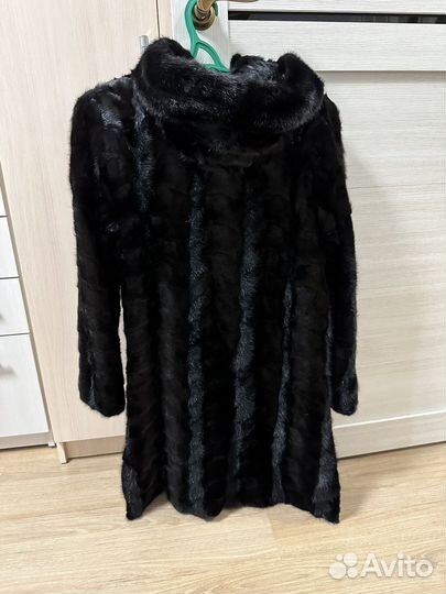 Шуба норковая с капюшоном 44 46