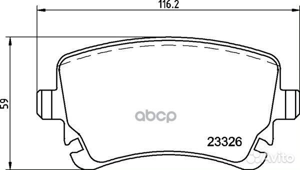 Колодки тормозные дисковые задн. A4 (8E2 B6) A