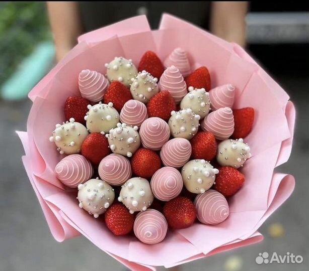 Букет из клубники в шоколаде
