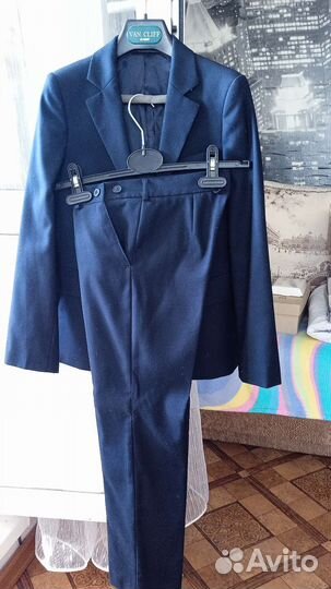 Школьный костюм для мальчика 10 лет, 140 синий