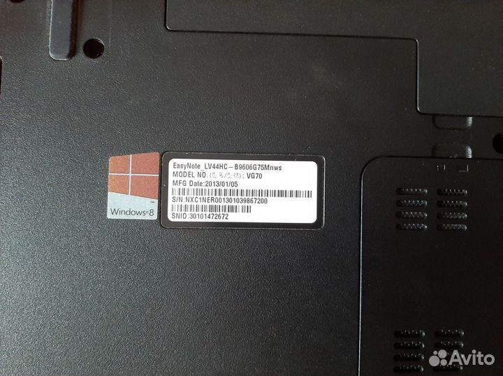 Ноутбук Packard Bell LV44HC VG70