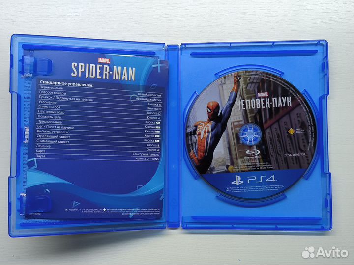 Диск на ps4 spider man(Человек-Паук)