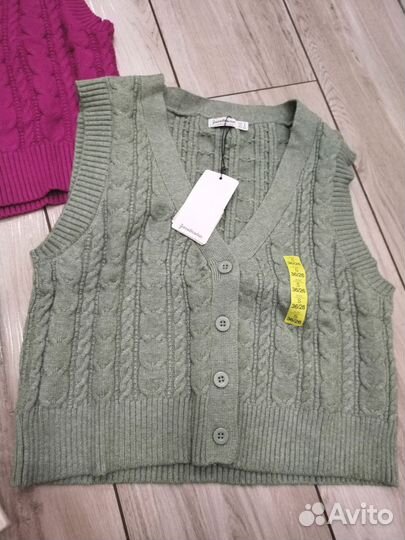 Жилет вязаный Stradivarius S, M.Новый с биркой