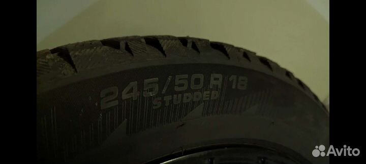 Черные колеса R18 Michelin зима