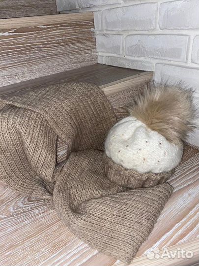 Комплект шапка, шарф