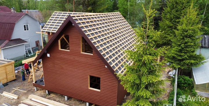 Строительная бригада-плотники