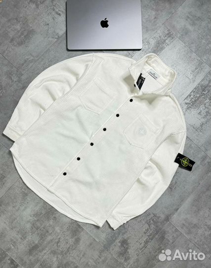 Вельветовая рубашка stone island