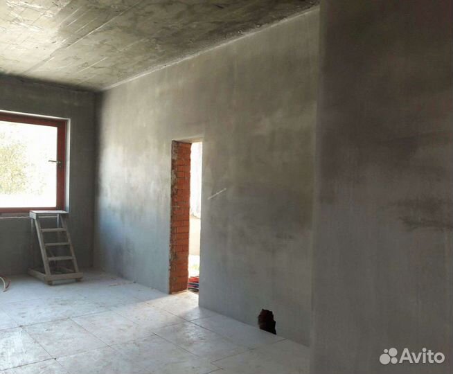 Механизированная штукатурка, шпатлевание