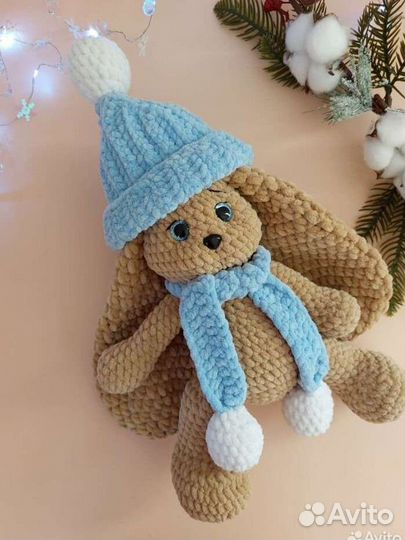 Плюшевые вязаные игрушки