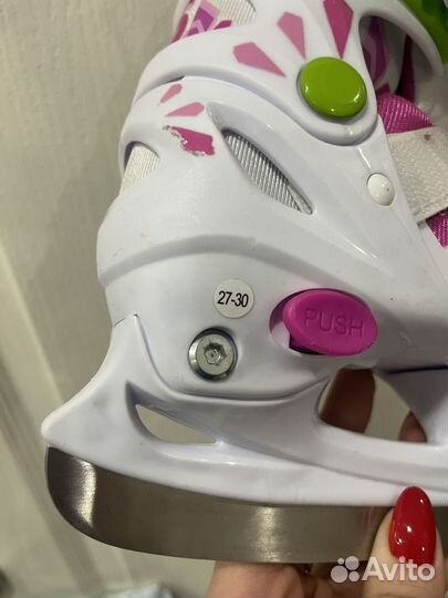 Коньки детские раздвижные 27 30