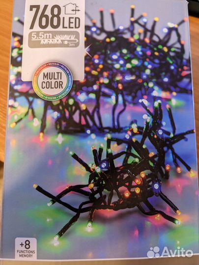 Новогодняя гирлянда (LED 768 штук) 8,5 метров