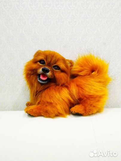 Шпиц щенок (игрушка, ручная работа)