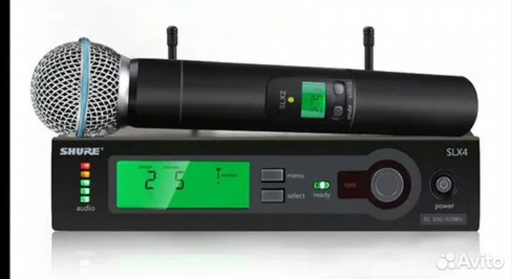 Радио микрофон профессиональный Shure slx 4 beta58