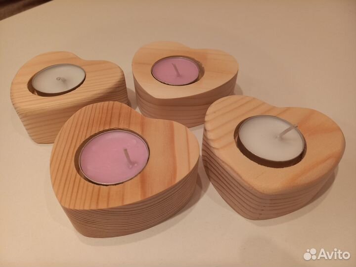 Подсвечники деревянные