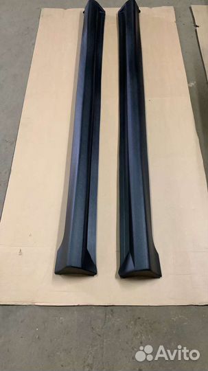 Пластиковые накладки на пороги Митсубиси Лансер 9