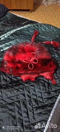 Шапка норковая женская бу