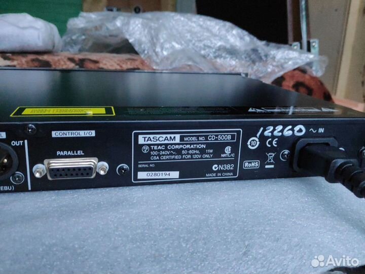 Сд проигрыватель tascam cd-500b