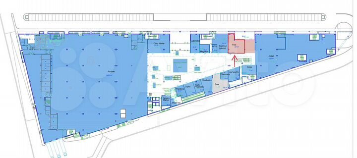 Общепит в Капитолие на 1 этаже у входа, 200 м²