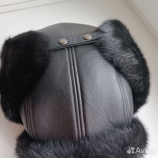 Норковая шапка мужская, 59 размер