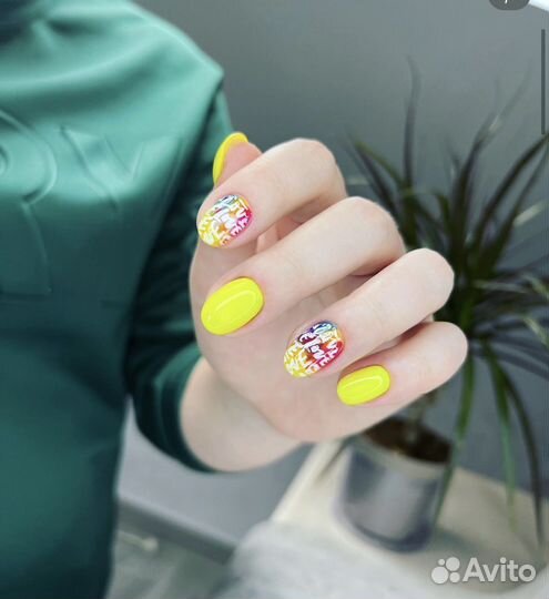 Маникюр, Наращивание без опила, Укрепление гелем