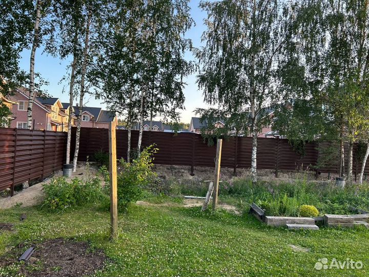 Забор из профнастила на заказ