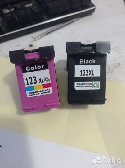 Чернила для принтера hp 123 и 122 штука