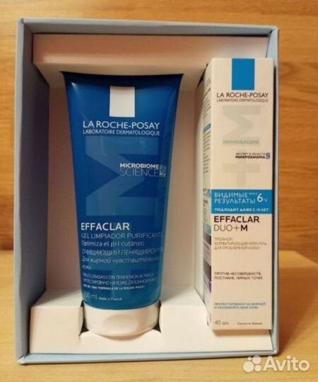 La roche posay набор Effaclar M крем и гель