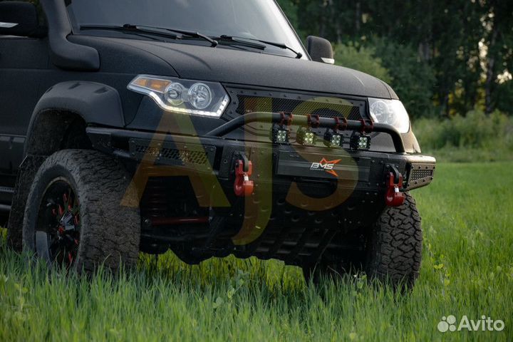 Бампер силовой передний BMS alfa для УАЗ Патриот